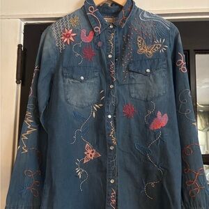 Johnny Was Umoya Button down shirt